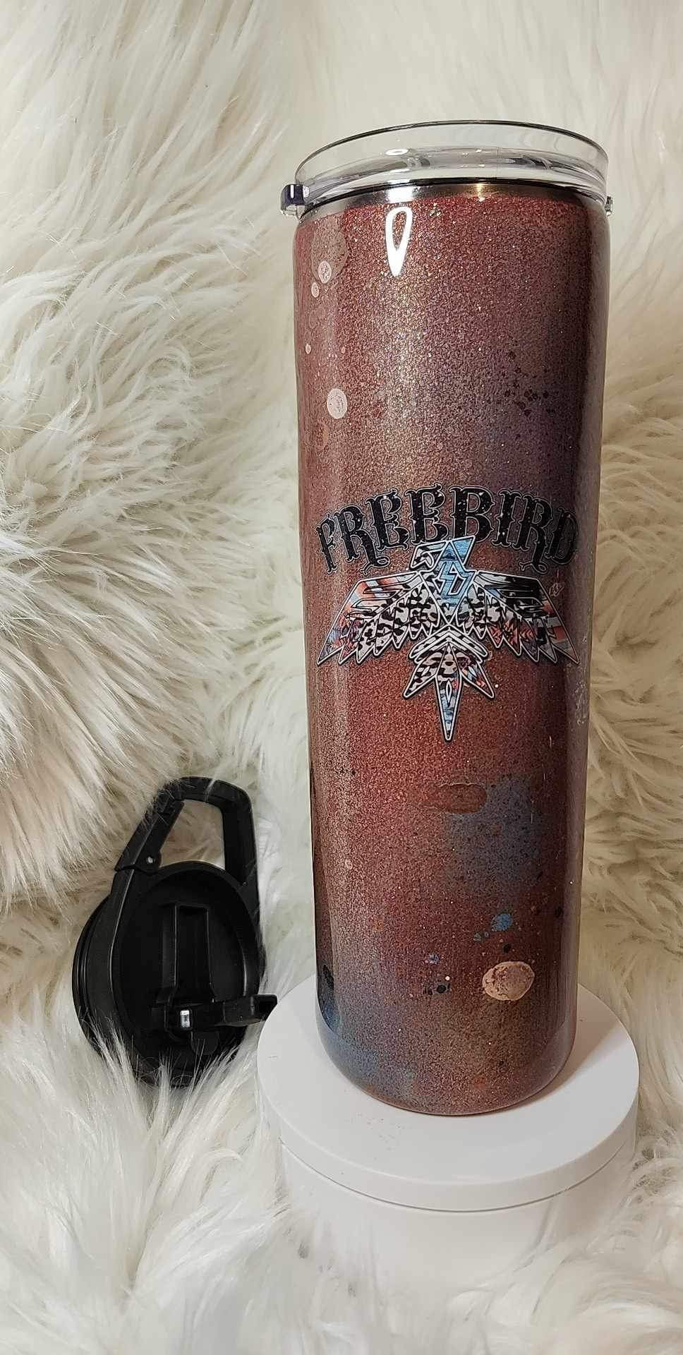 47. 30 oz. Straight Skinny Duo (Freebird on Patina Base)